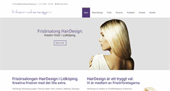 Desktop Screenshot of hairdesignlidkoping.se